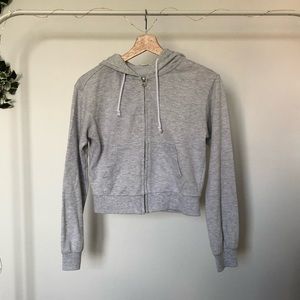 Grey mini zip up